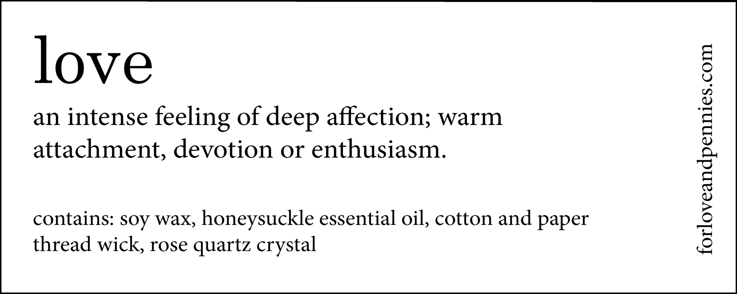 Love 8 oz Intention Candle - Image 3